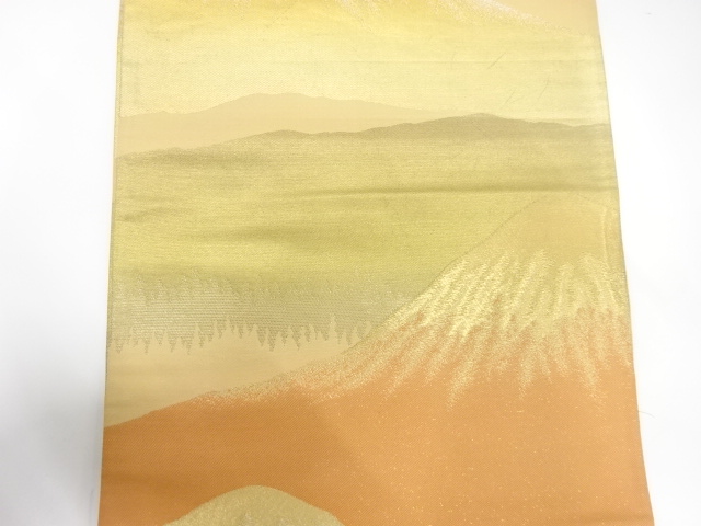  アンティーク　遠山模様織り出し袋帯（材料）